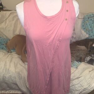 Simply Noelle Sleeveless Dress Women's Pink Jersey Knit
